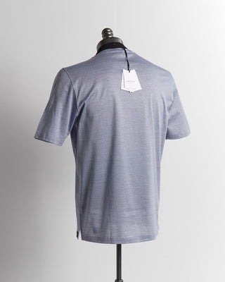 Gran Sasso Blue Micro Stripe T-Shirt