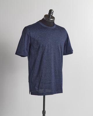 Gran Sasso Indigo Micro Stripe T-Shirt