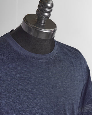 Gran Sasso Indigo Micro Stripe T-Shirt