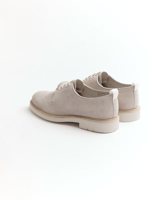 Heschung Cooper Veau Velours  Pearl White Suede Shoes