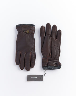 Hestra Espresso Brown Elk 'Utsjo' Primaloft Lined Gloves