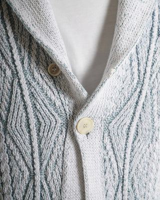 Inis Meáin Linen Cotton Unwashed Patented Aran Cardigan