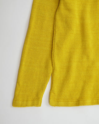 Inis Meáin Yellow Washed Linen Sweater Cardigan