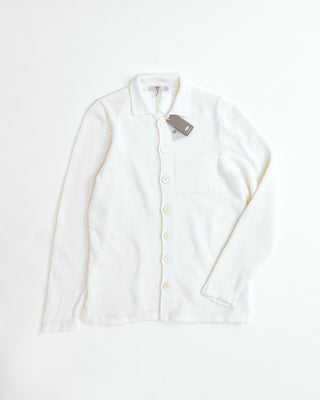 Inis Meáin White Washed Linen Shirt Jacket Sweater