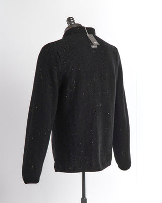 Inis Meáin Black Donegal Breidin Shirt Jacket Sweater
