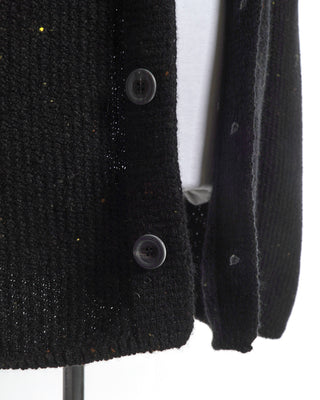 Inis Meáin Black Wool Cashmere Breidin Shirt Jacket