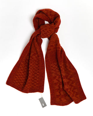 Inis Meáin 'Claiochai' Red Orange Donegal Wool Cashmere Scarf
