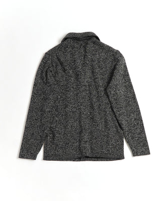 Inis Meáin Grey Wool Cashmere Plated Pub Jacket Sweater