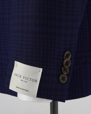 Jack Victor Comfortwear Tonal Check Wool Jersey Sport Jacket