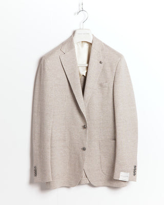 Comfortwear Linen & Cotton Jersey Mini Houndstooth Sport Jacket