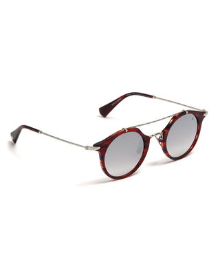Sjv560 Double Round Sunglasses / Mahogany
