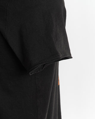 John Varvatos Geniesis Invisible Touch Black Cotton T-Shirt Raw Edge