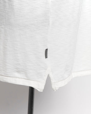 John Varvatos White Raw Cut Crew T-Shirt