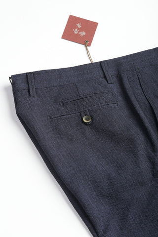 Lightweight Seersucker Pants / Navy