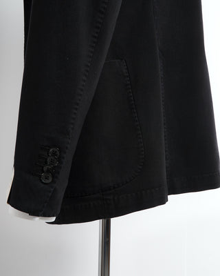L.B.M. 1911 Modal & Cotton Washed Black Moleskin Sport Jacket