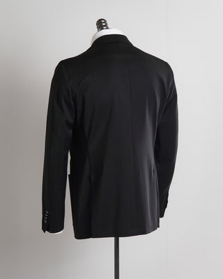 L.B.M. 1911 'Essential' Black Wool Stretch Unstructured Blazer