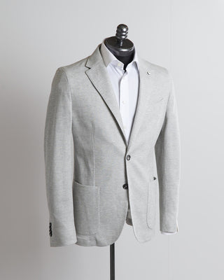 L.B.M. 1911 Solid Linen & Cotton Jersey Soft Jacket