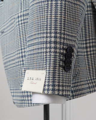 L.B.M. 1911 Two Tone Glencheck Soft Washed Blazer