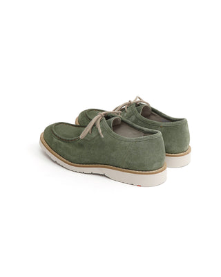 Lloyd Levi Sage Green Casual Moc Toe Shoes