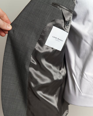 Luigi Bianchi Mantova Super 120's Wool Grey Nailhead Suit