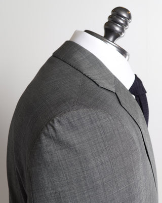 Luigi Bianchi Mantova Vitale Barberis Canonico Grey Super 120's Nailhead Suit