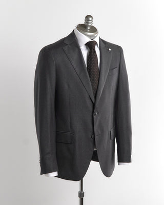 Luigi Bianchi Mantova 'Dream' Super 130's Grey All Season Solid Wool Suit