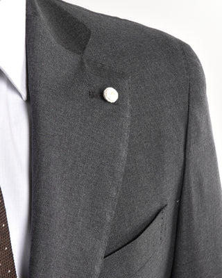 Dream Super 130S Grey All Season Solid Wool Suit