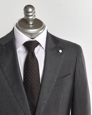 Luigi Bianchi Mantova 'Dream' Grey All Season Solid Wool Suit