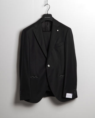 Luigi Bianchi Mantova 'Mantua' Super 130's Black All Season Suit