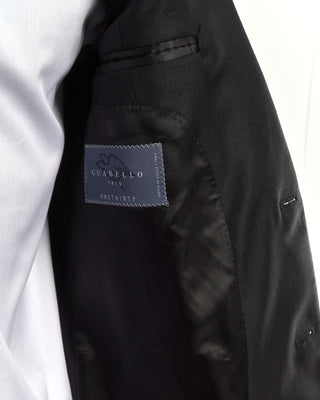 Luigi Bianchi Mantova 'Dream' Super 130's Black All Season Solid Suit