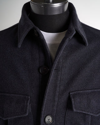MANTO Grey Washed Cashmere Jacket