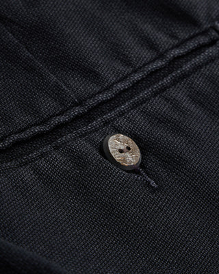 Garment Washed Wool Pleated Pants / Navy