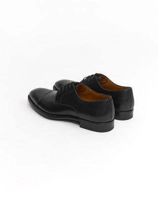 Magnanni 'Harlan' Black Blucher Cap Toe Dress Shoes