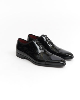 Magnanni 'Jadiel' Black Patent Leather Formal Toe Cap Oxford Shoes