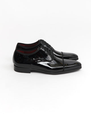 Magnanni 'Jadiel' Black Patent Leather Toe Cap Oxford Shoes