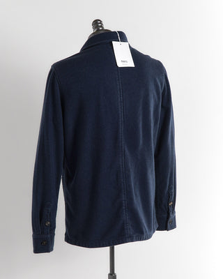 Manto Navy D.W.F. 100% Cashmere Shirt Jacket
