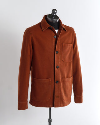 Manto Rust 100% Cashmere 'Elasi' Shirt Jacket