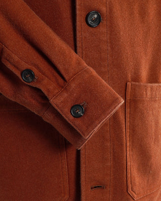 Manto Rust D.W.F. 100% Cashmere Shirt Jacket