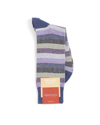 Marcoliani Linen & Cotton Stripe Socks