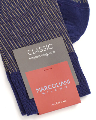 Marcoliani Pima Cotton Lisle Birdseye Socks 