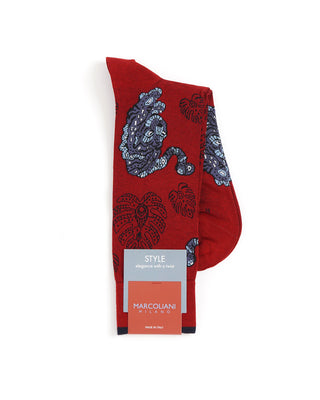 Marcoliani Red Cotton Tiger Socks