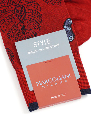 Marcoliani Red Pima Cotton Socks