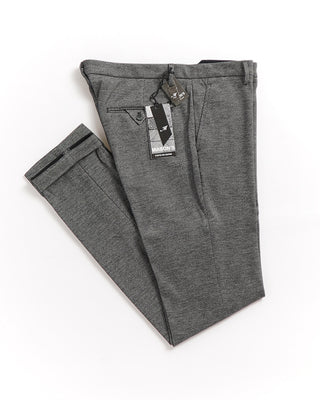 Mason's Grey Torino Micro Check Jogger Pants