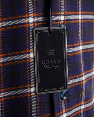 Orian Orange Bold Check Flannel Shirt