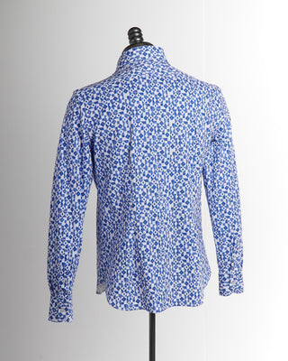 Orian Active Blue Abstract Geometric Shirt 