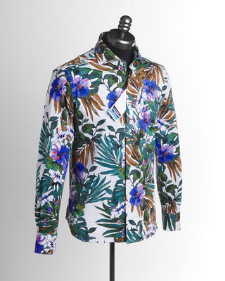 Orian Active Stretch Oversized Floral Shirt