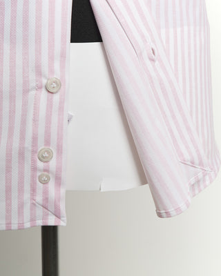 Orian Active Stretch Pink Striped Dress Shirt