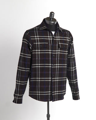 Orian Brown Flannel Check Overshirt