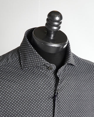 Orian Grey Dot Print Eco-Tech Shirt