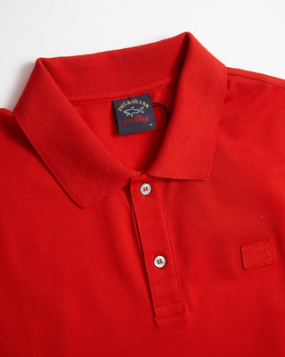 Paul & Shark Classic Cotton Pique Red Polo Shirt